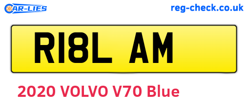 R18LAM are the vehicle registration plates.