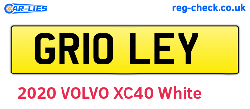 GR10LEY are the vehicle registration plates.