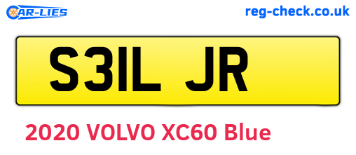 S31LJR are the vehicle registration plates.