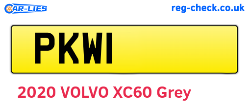 PKW1 are the vehicle registration plates.