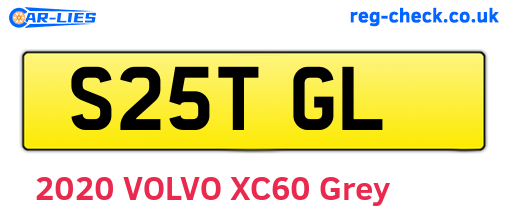S25TGL are the vehicle registration plates.