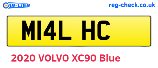 M14LHC are the vehicle registration plates.