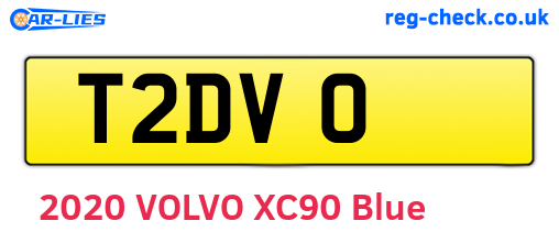 T2DVO are the vehicle registration plates.