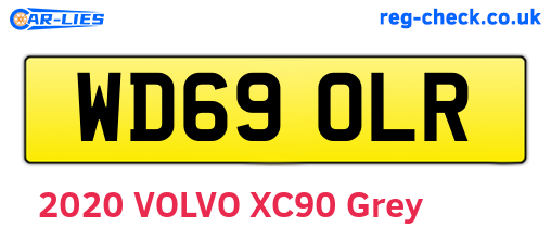 WD69OLR are the vehicle registration plates.
