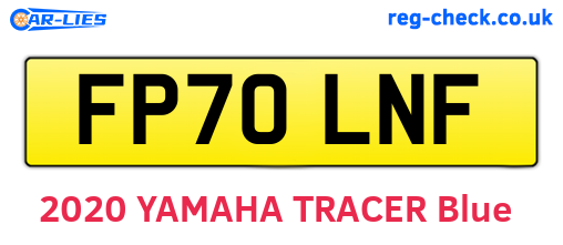 FP70LNF are the vehicle registration plates.