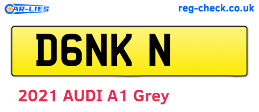D6NKN are the vehicle registration plates.