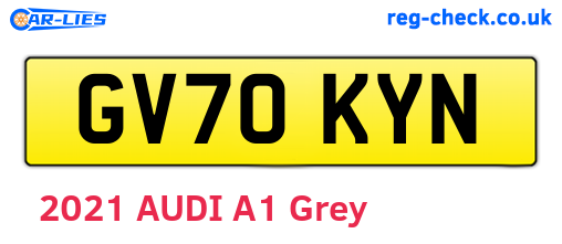 GV70KYN are the vehicle registration plates.