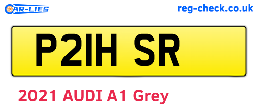 P21HSR are the vehicle registration plates.