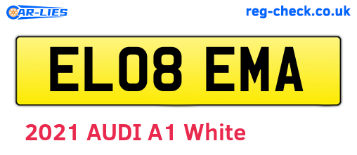 EL08EMA are the vehicle registration plates.