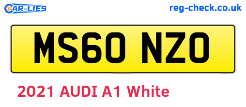 MS60NZO are the vehicle registration plates.