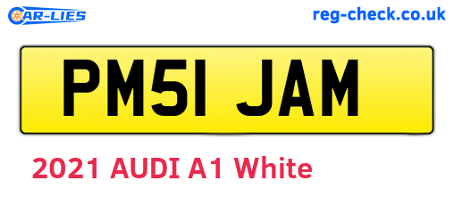 PM51JAM are the vehicle registration plates.