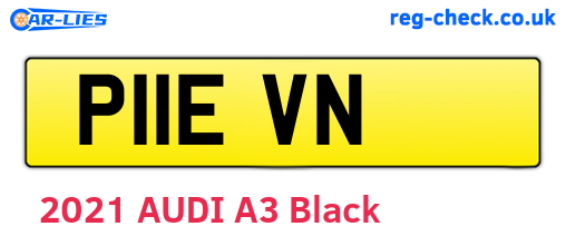 P11EVN are the vehicle registration plates.