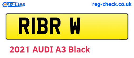 R1BRW are the vehicle registration plates.