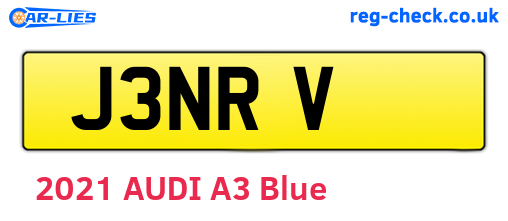 J3NRV are the vehicle registration plates.