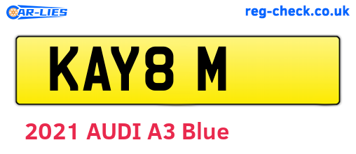 KAY8M are the vehicle registration plates.