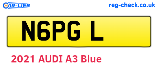 N6PGL are the vehicle registration plates.