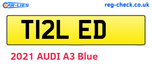 T12LED are the vehicle registration plates.