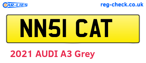 NN51CAT are the vehicle registration plates.