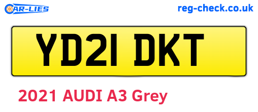 YD21DKT are the vehicle registration plates.