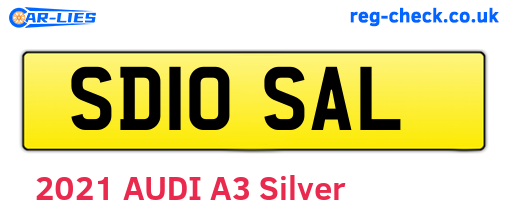 SD10SAL are the vehicle registration plates.
