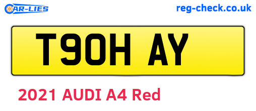 T90HAY are the vehicle registration plates.