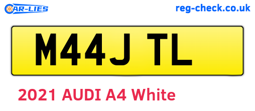 M44JTL are the vehicle registration plates.