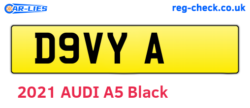 D9VYA are the vehicle registration plates.