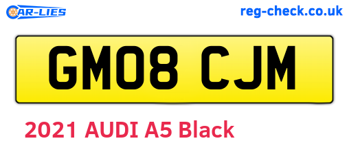 GM08CJM are the vehicle registration plates.