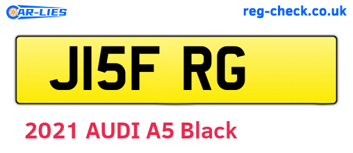 J15FRG are the vehicle registration plates.