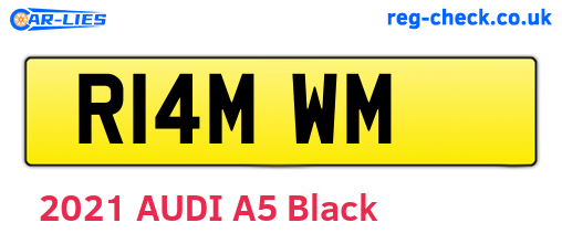 R14MWM are the vehicle registration plates.