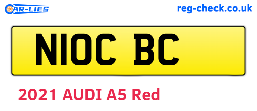 N10CBC are the vehicle registration plates.