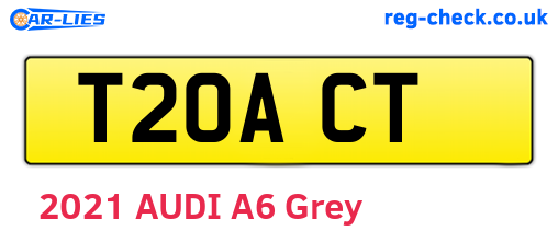 T20ACT are the vehicle registration plates.