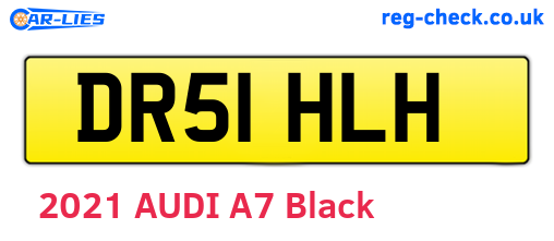 DR51HLH are the vehicle registration plates.