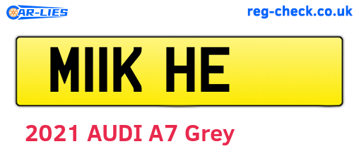 M11KHE are the vehicle registration plates.