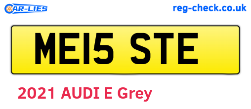 ME15STE are the vehicle registration plates.