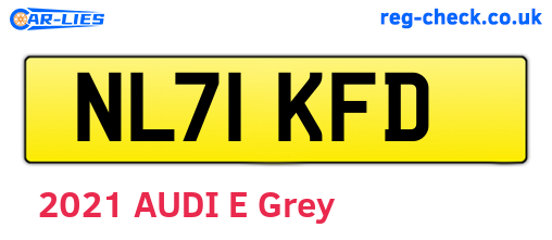 NL71KFD are the vehicle registration plates.