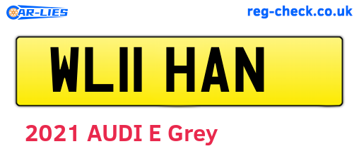 WL11HAN are the vehicle registration plates.