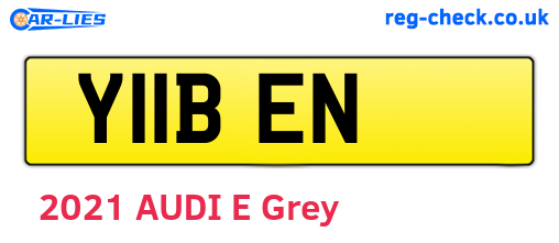 Y11BEN are the vehicle registration plates.
