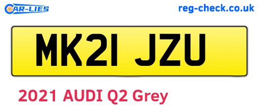 MK21JZU are the vehicle registration plates.
