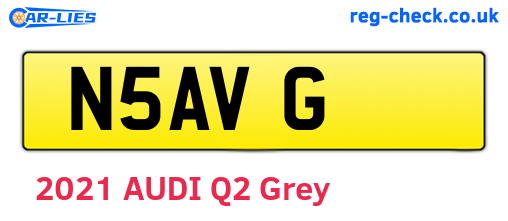 N5AVG are the vehicle registration plates.