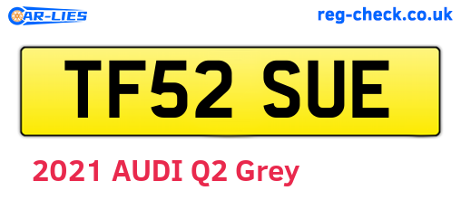 TF52SUE are the vehicle registration plates.