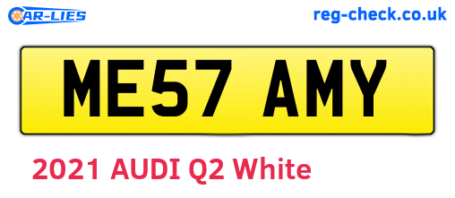 ME57AMY are the vehicle registration plates.