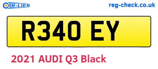 R34OEY are the vehicle registration plates.