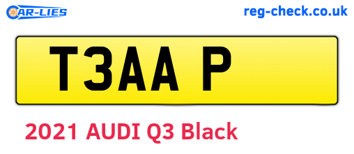 T3AAP are the vehicle registration plates.