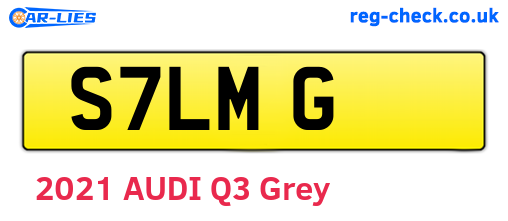 S7LMG are the vehicle registration plates.