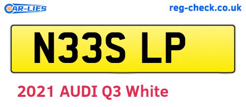 N33SLP are the vehicle registration plates.