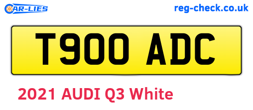T900ADC are the vehicle registration plates.