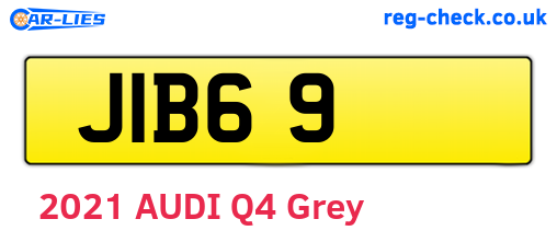 JIB69 are the vehicle registration plates.