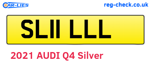 SL11LLL are the vehicle registration plates.