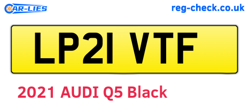 LP21VTF are the vehicle registration plates.